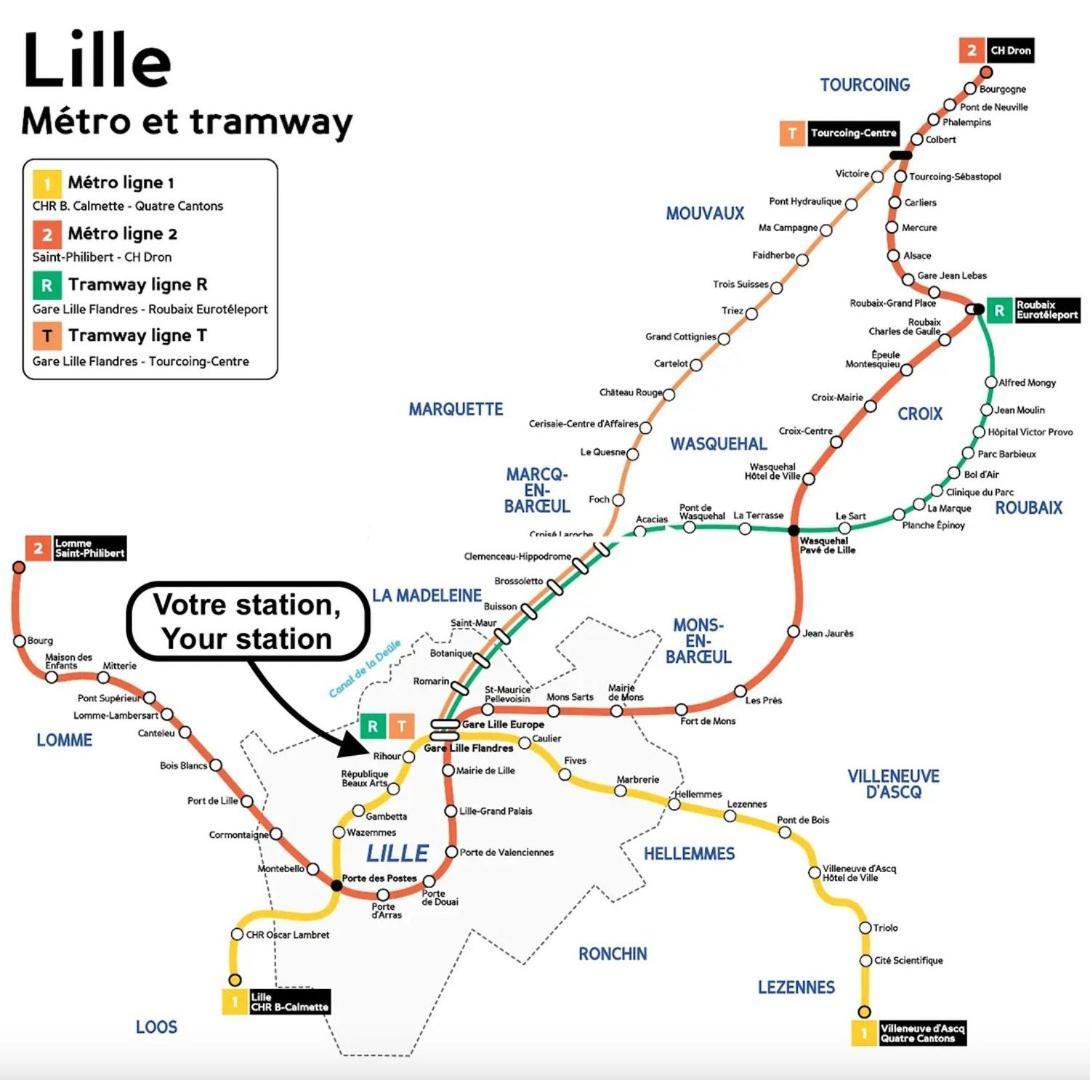 Apartament Vieux Lille On Rue De La Monnaie! Zewnętrze zdjęcie